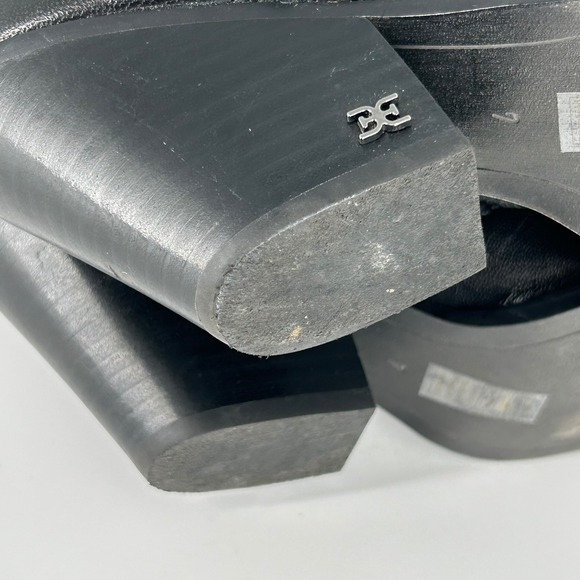 Sam Edelman Size 7 James Black Leather Pointed Toe Western Cowboy Boots Women - Picture 16 of 16